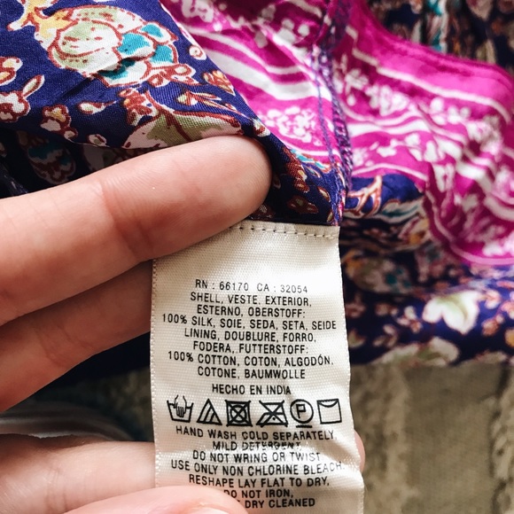 Maeve Anthro silk dress Small midi purple floral - Picture 4 of 7